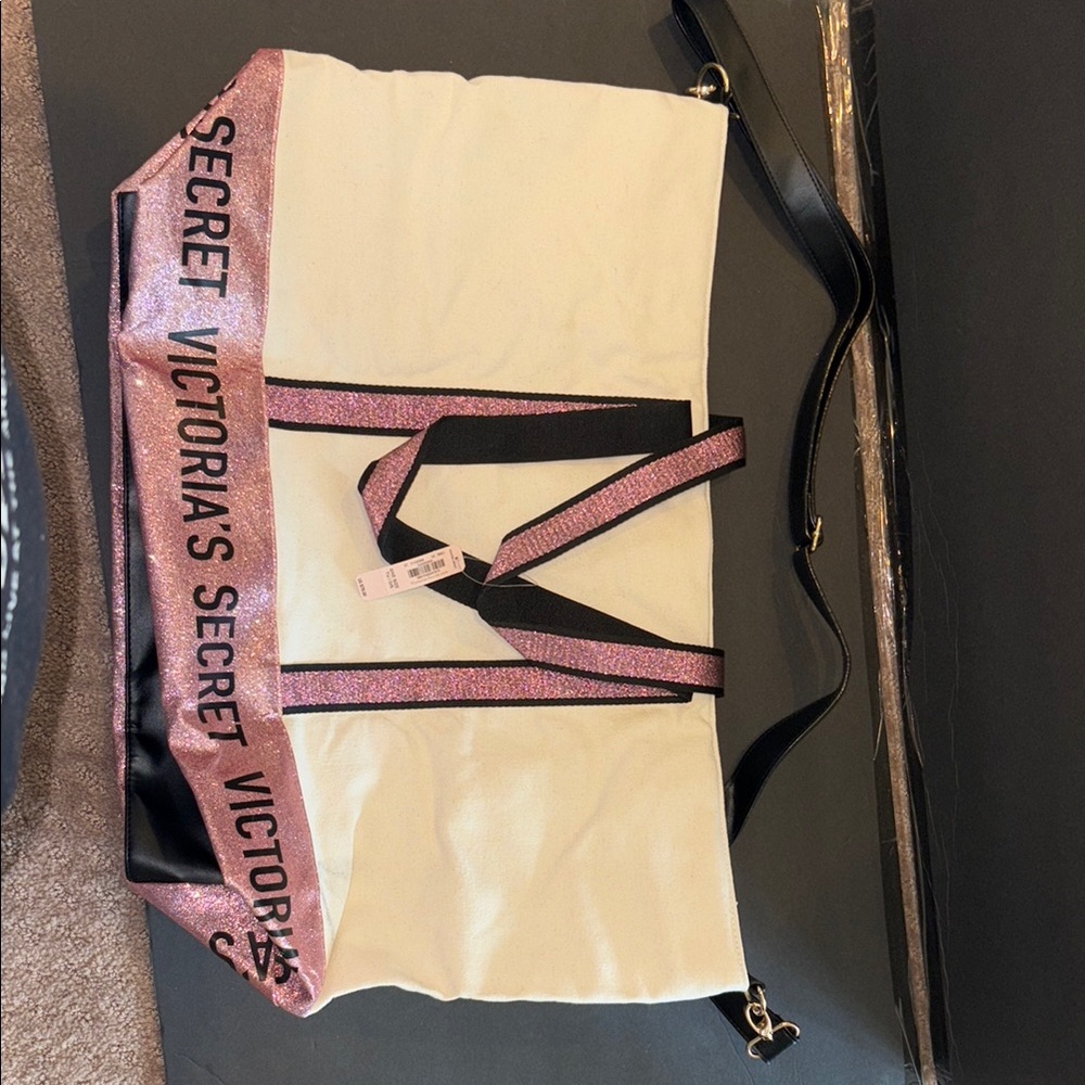 Victoria's Secret Pink and Black Women's Bag